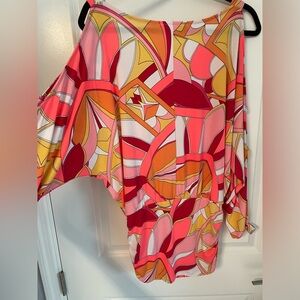 Boston Proper Cut Out Sleeves with Cold Shoulder Top